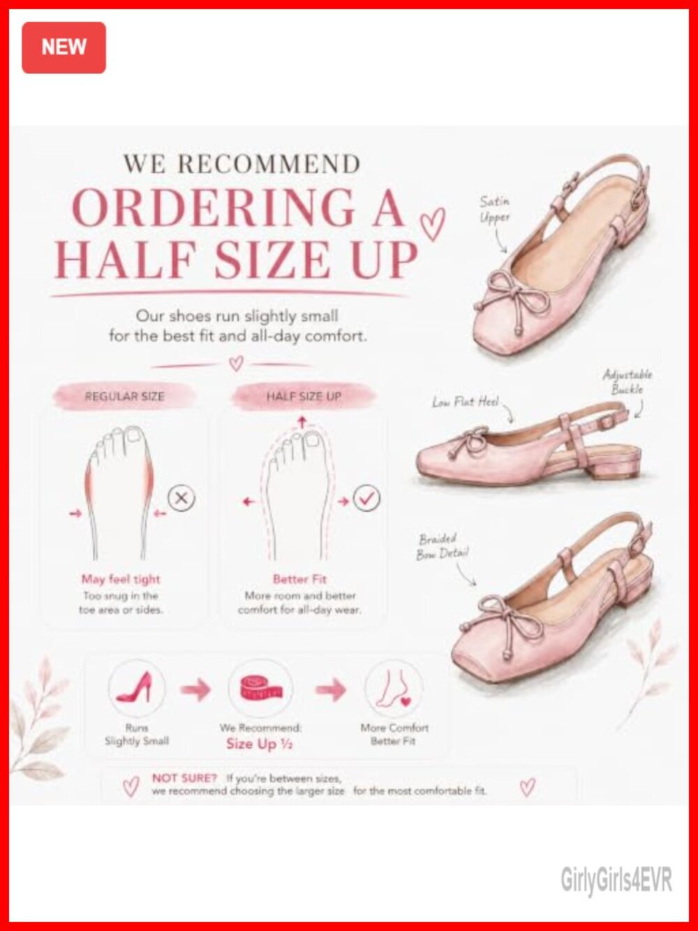 Satin Slingback Ballet Flats Square Toe Bow Knit Dressy - Picture 6 of 6